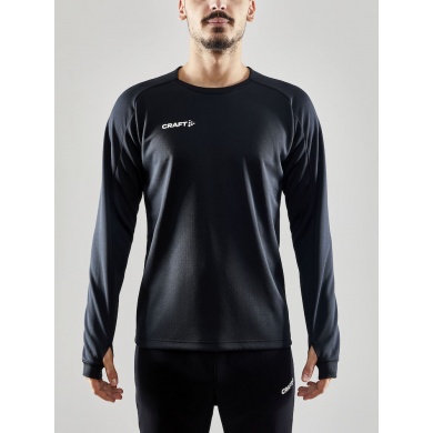 Craft Sport-Langarmshirt Evolve Crew Neck - aus Stretchmaterial - schwarz Herren